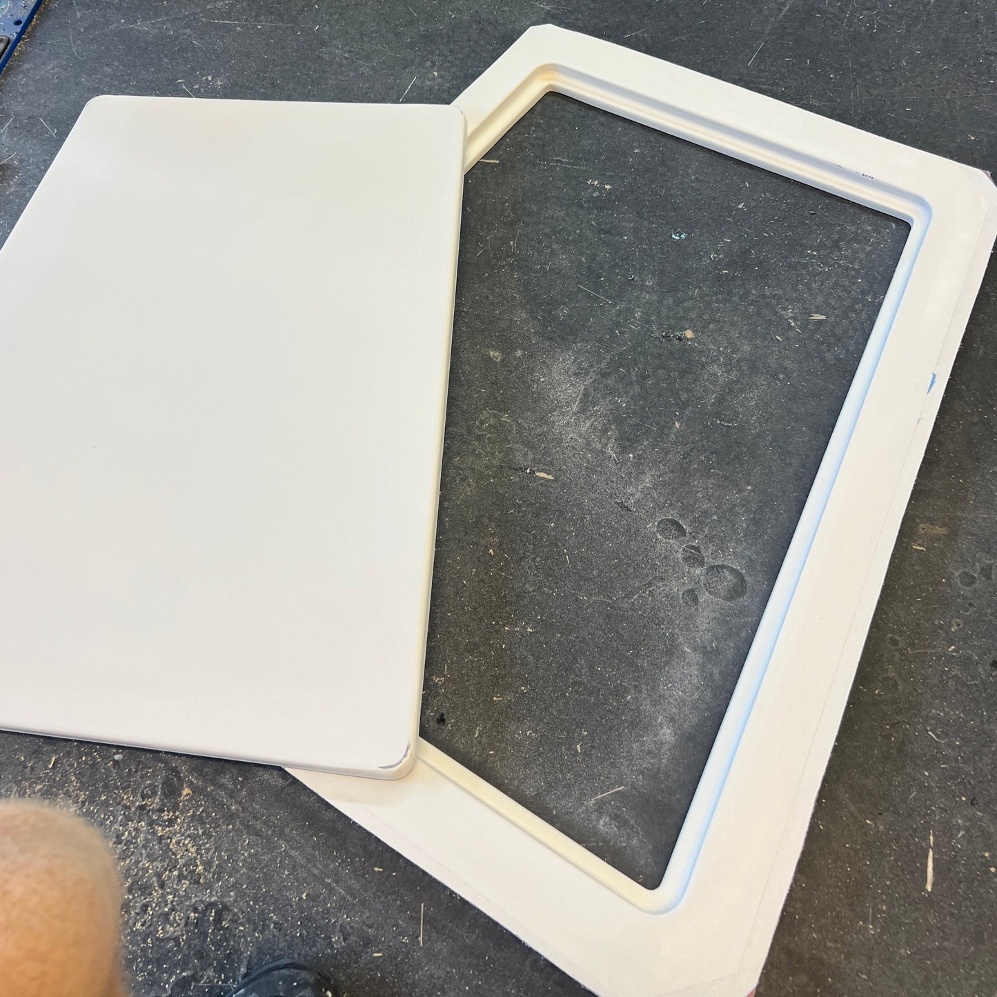 fiberglass restrofit large access door for console or bulkheads