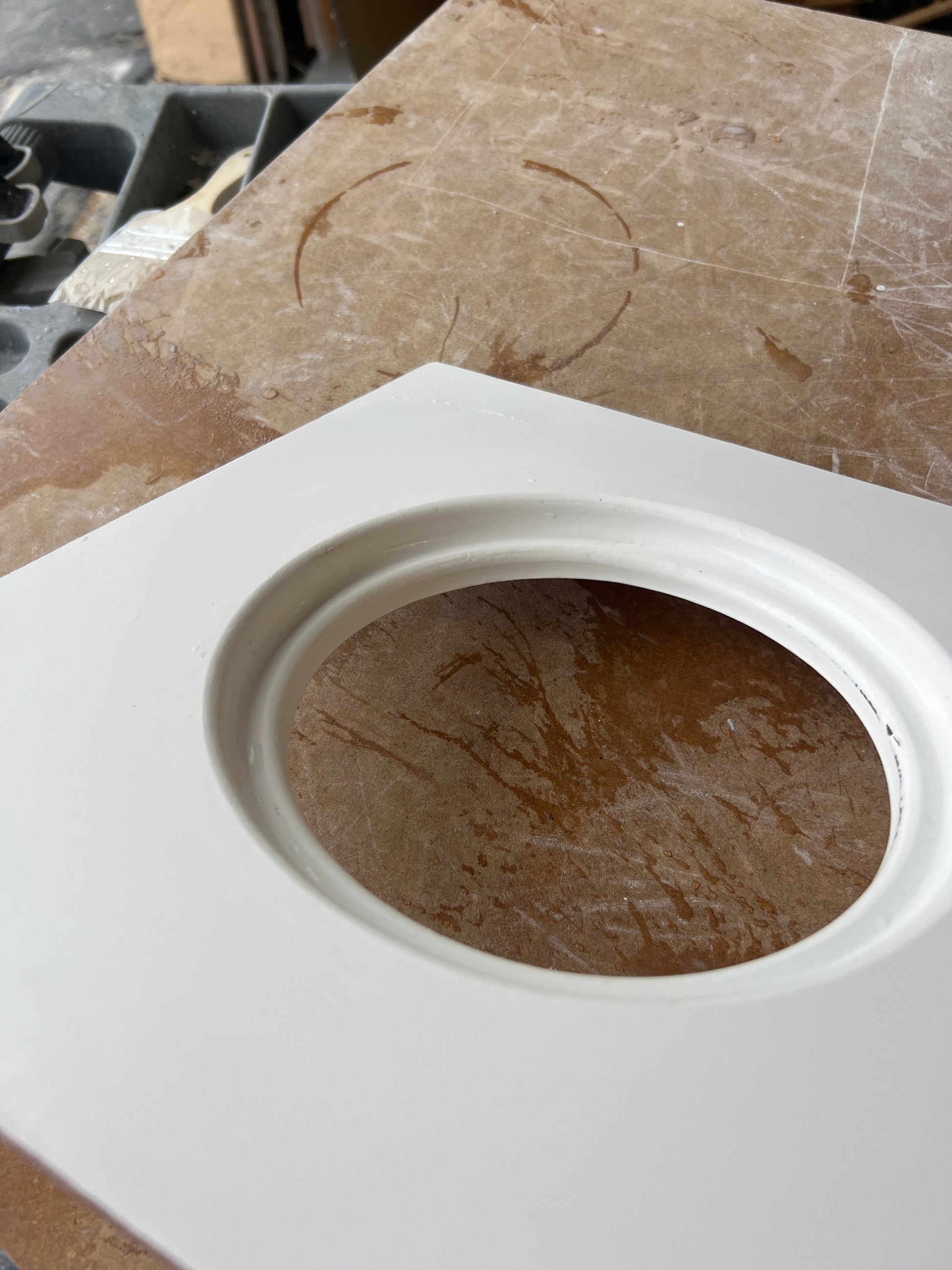 boat restoration fiberglass deck access hatch