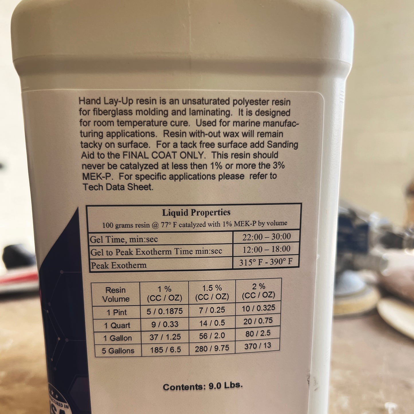 mixing instructions for polyester resin