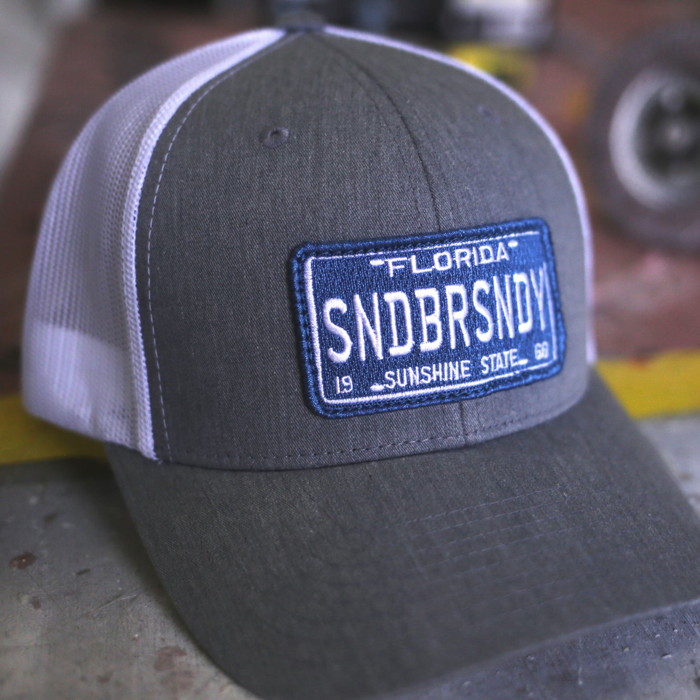 Sandbar Sundays Curved Bill Gray & White