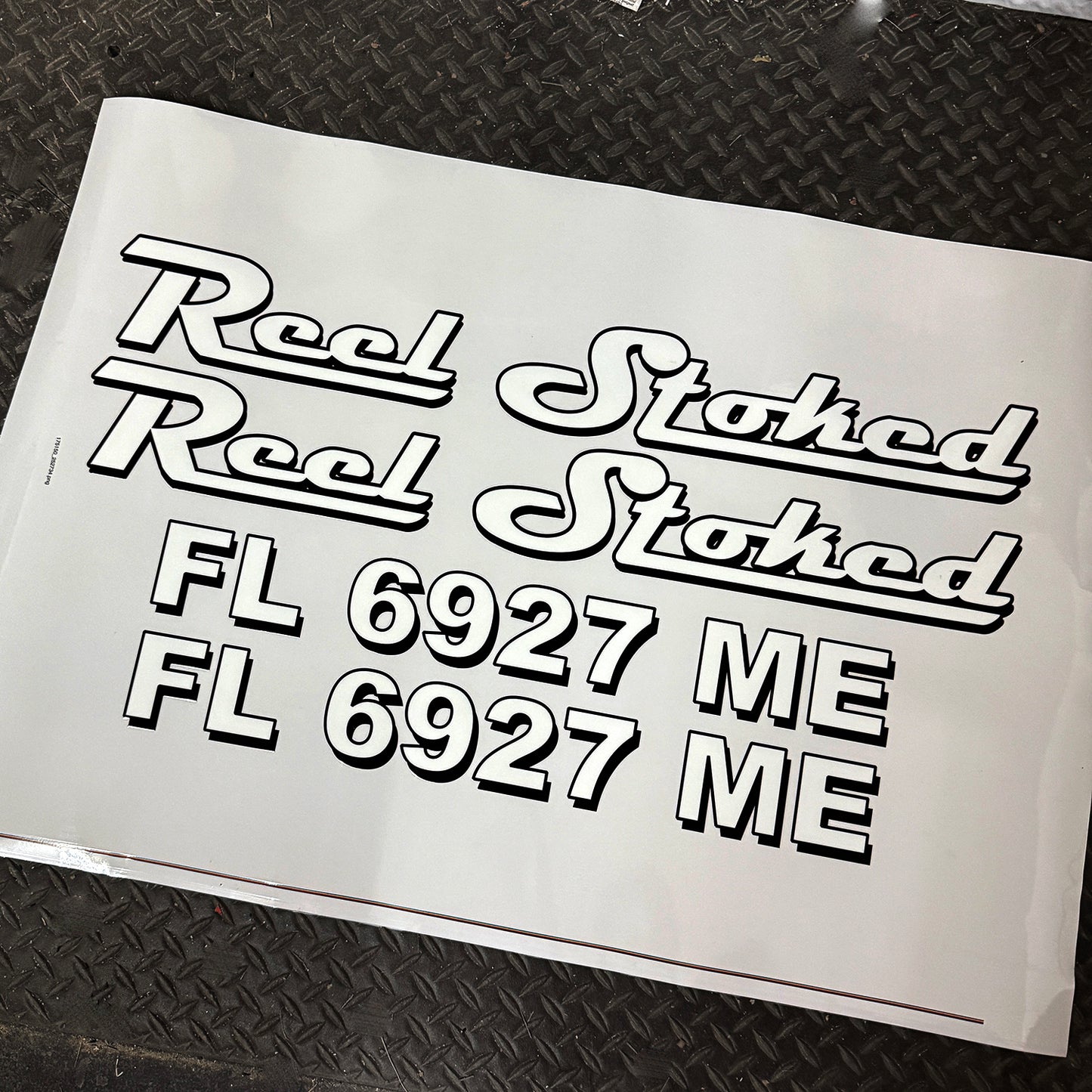 custom marine boat registration number decals