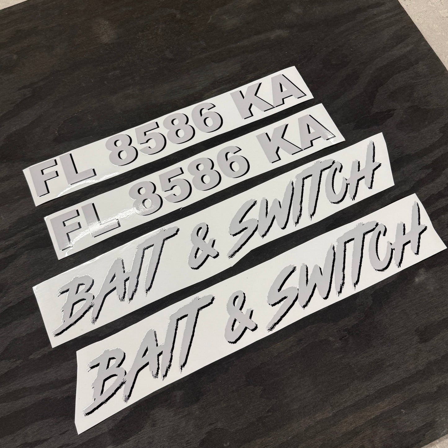 custom boat registration number decals
