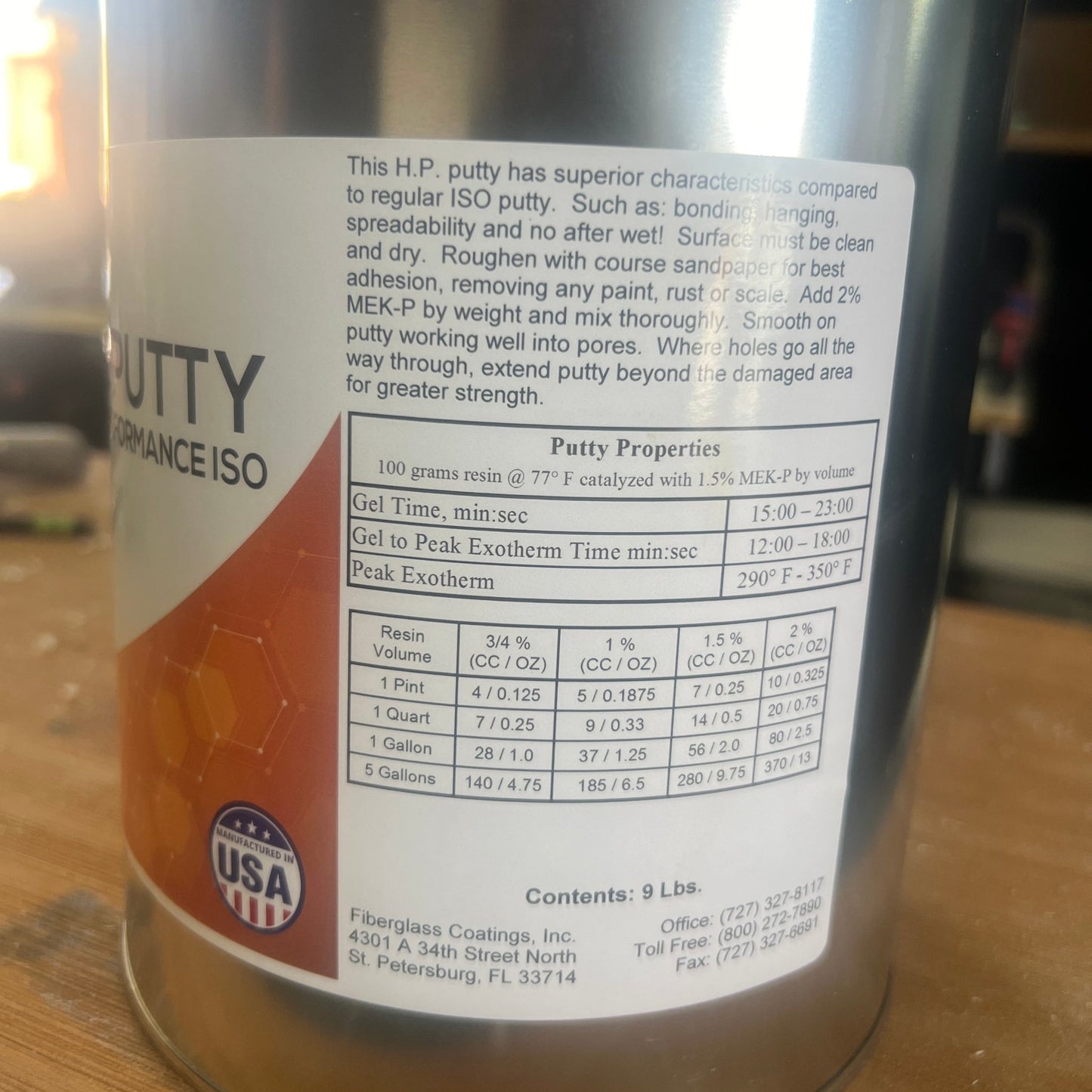 Isophthalic Putty High Performance