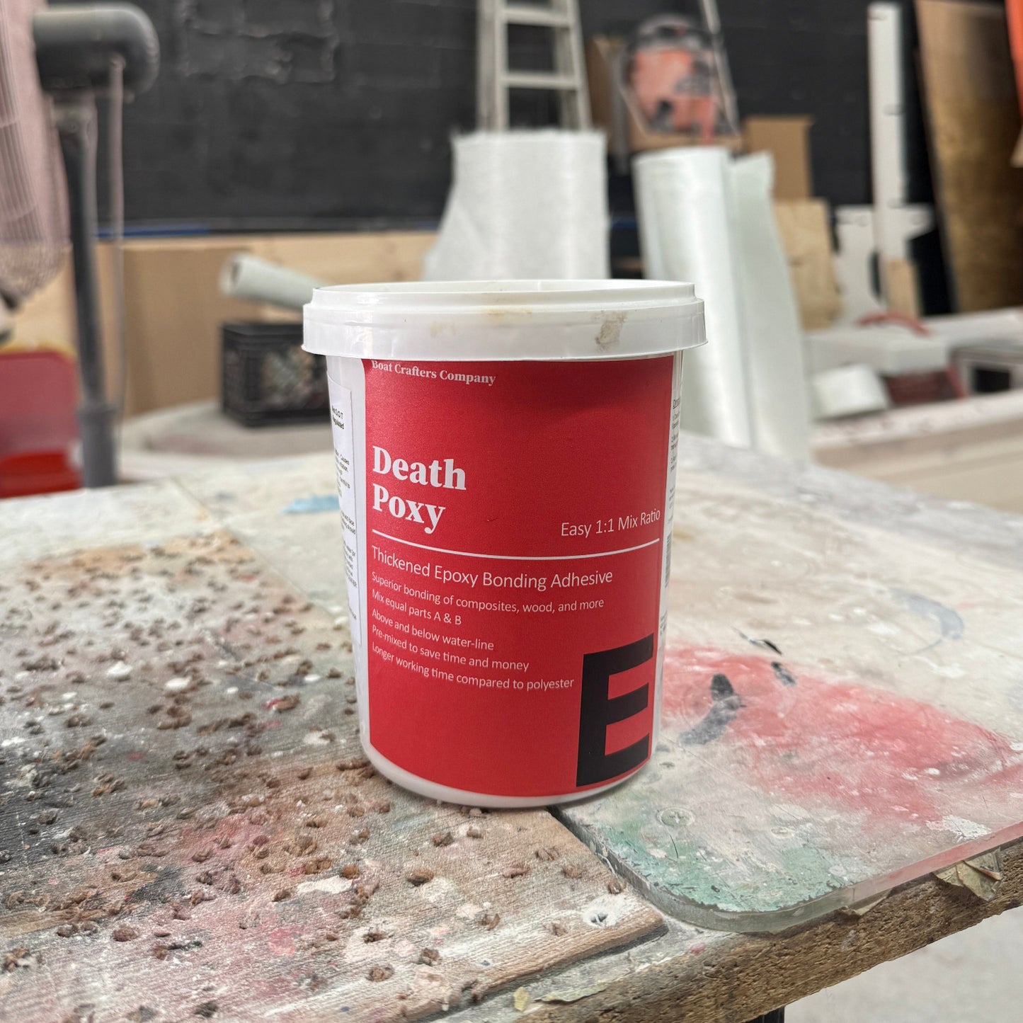 marine fiberglass thickened epoxy bonding putty