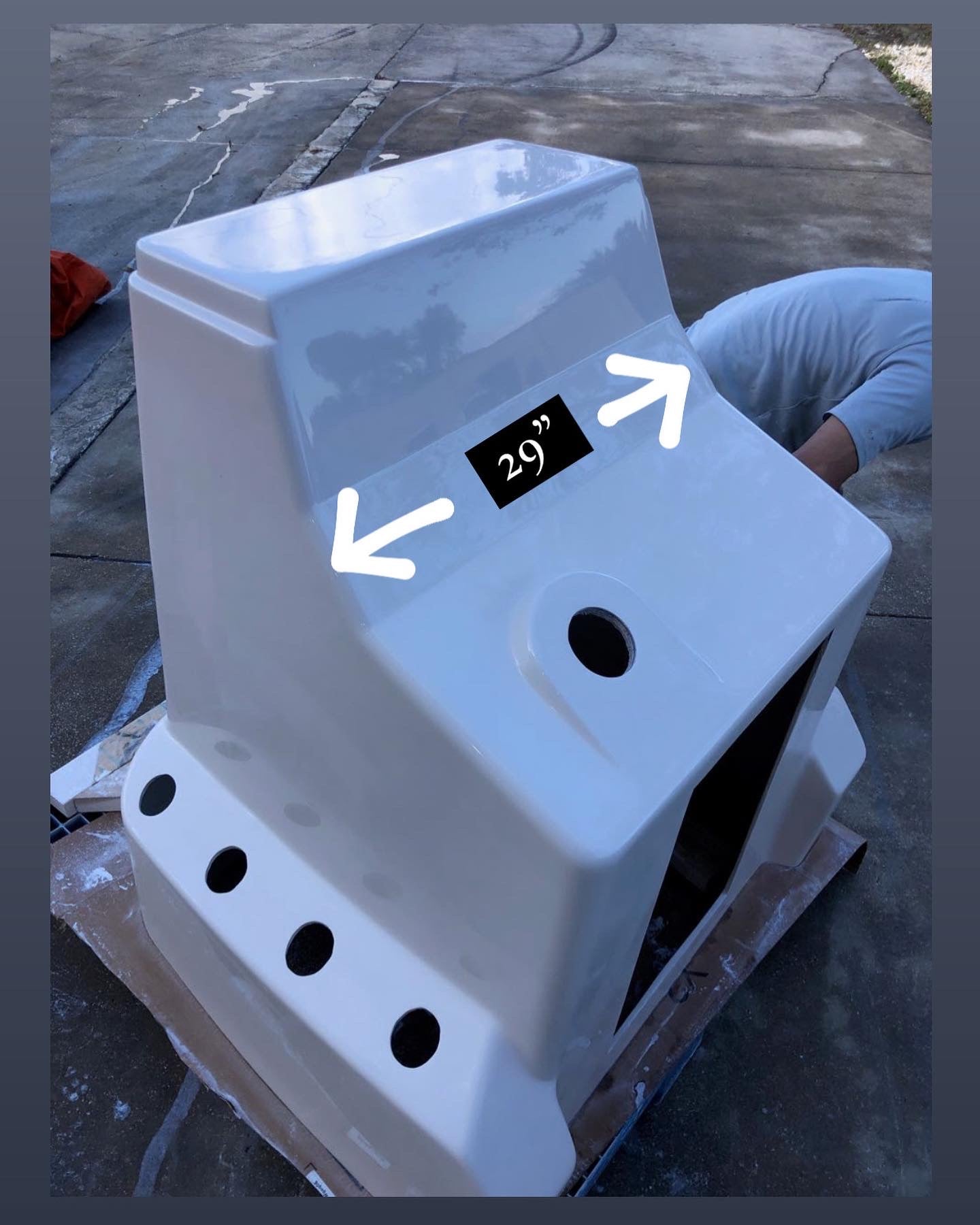 Bay Hopper Fiberglass Boat Console