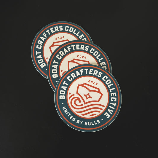 Boat Crafters Collective Decal 3-pack