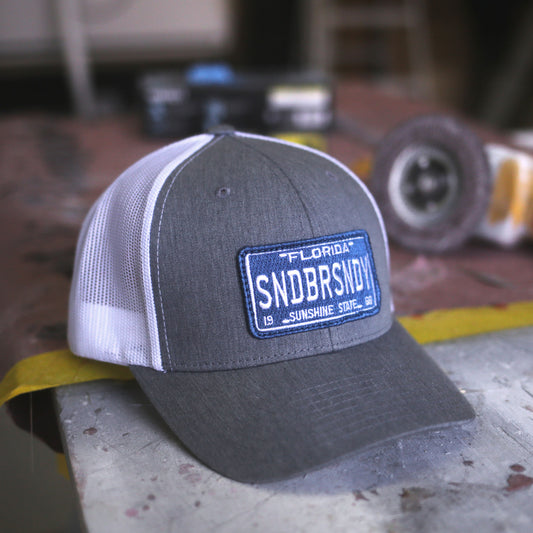 Sandbar Sundays Curved Bill Gray & White