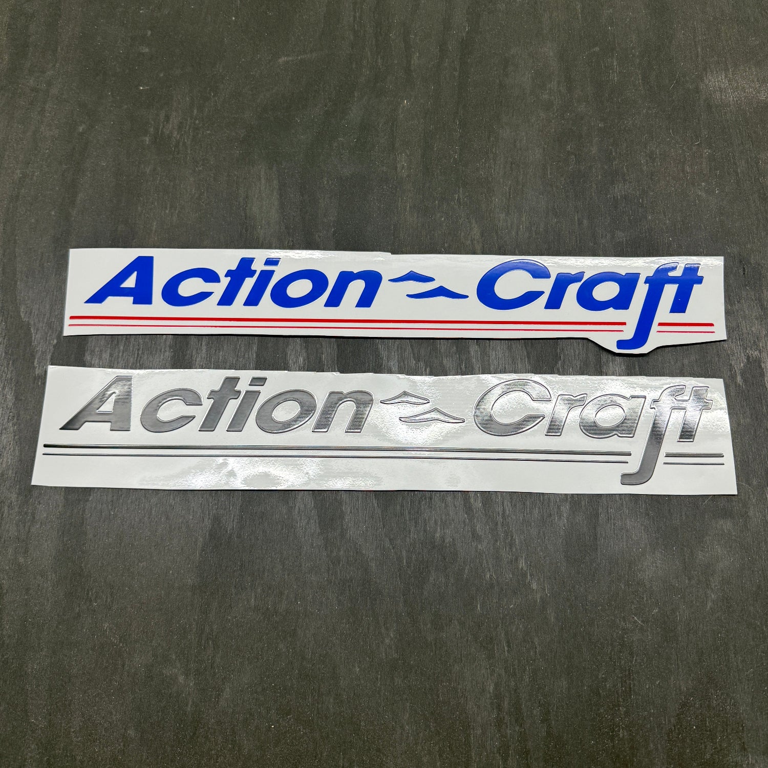 action craft boat logo decals