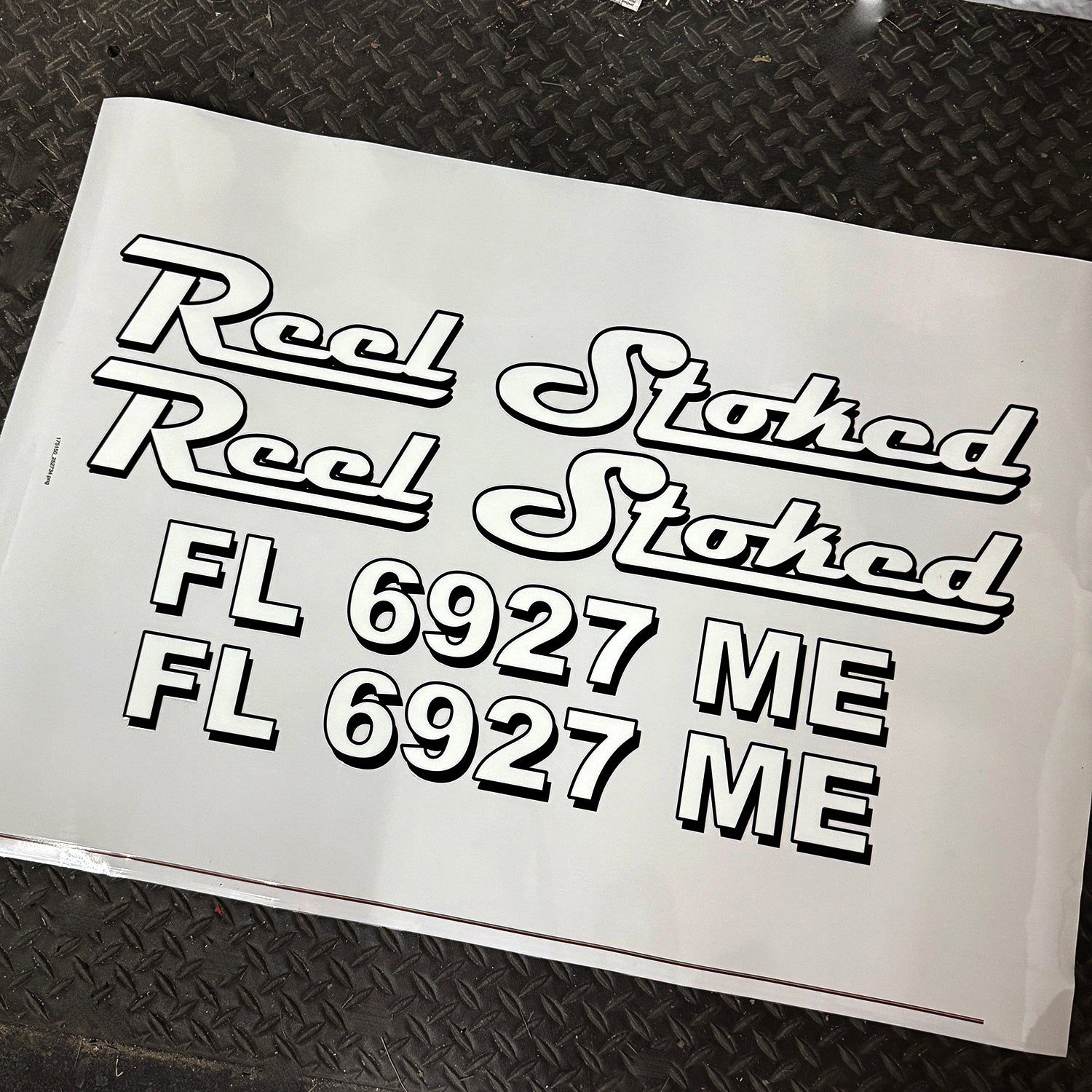 custom marine boat registration number decals