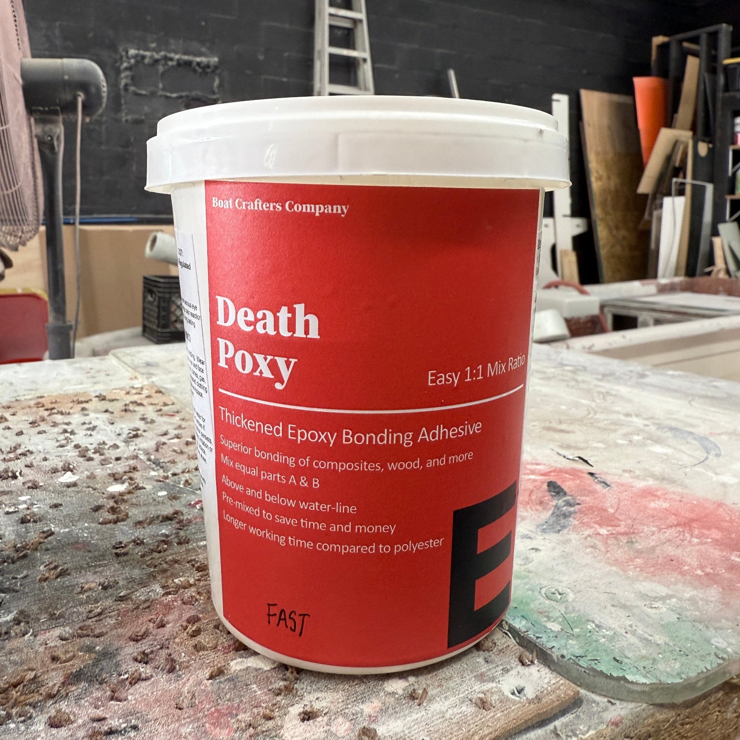 death poxy epoxy resin thickened bonding adhesive