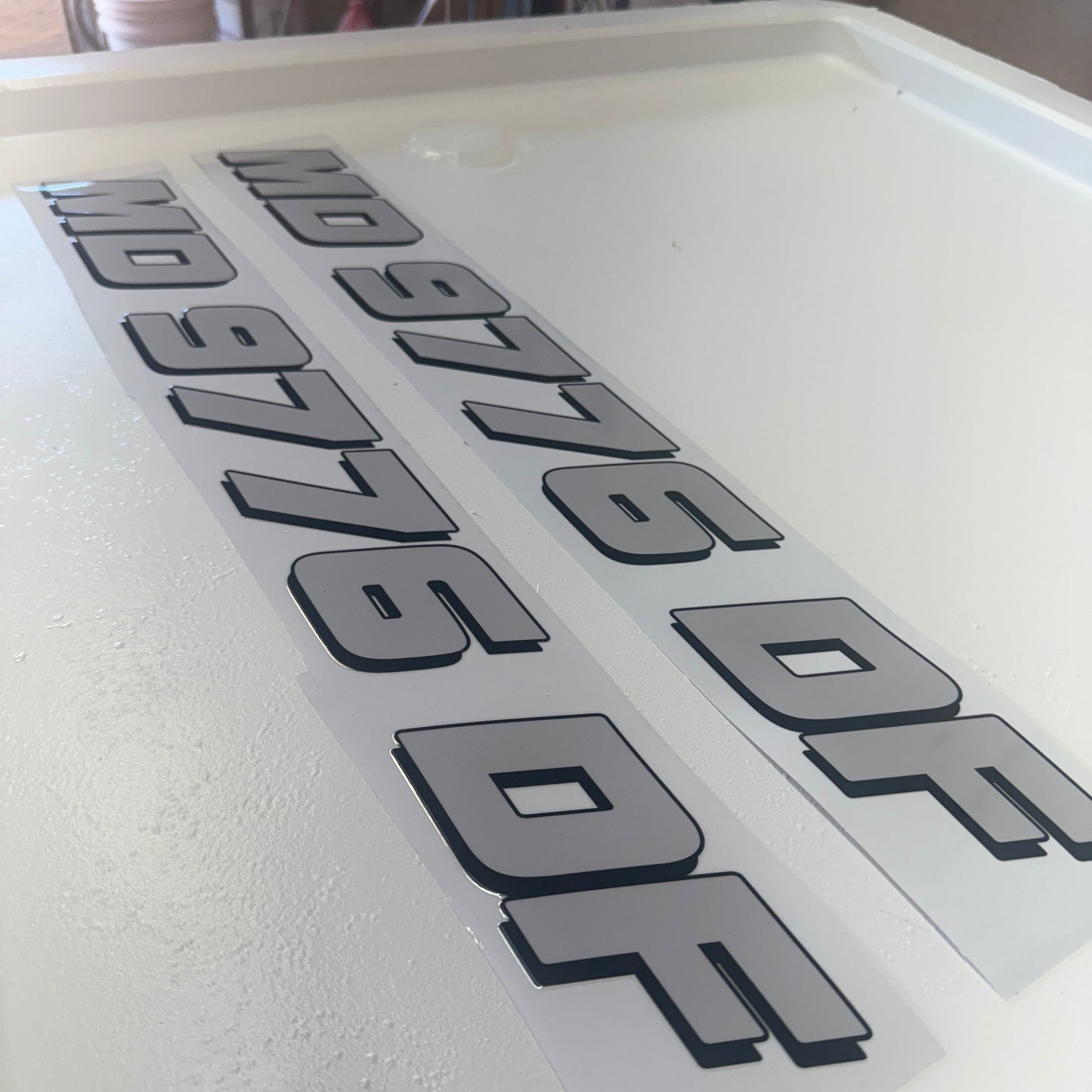 hewes style registration number decals