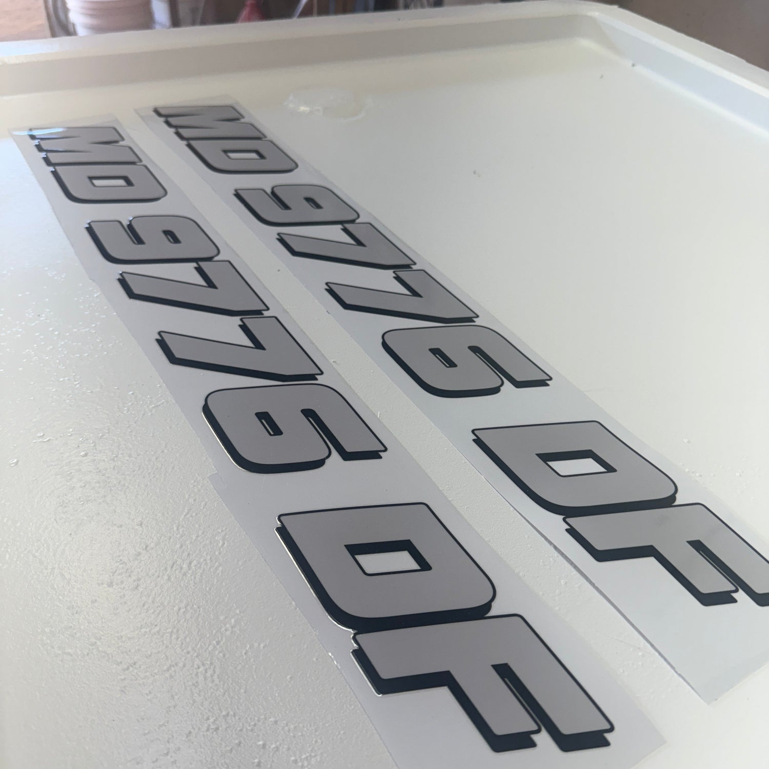 hewes style registration number decals