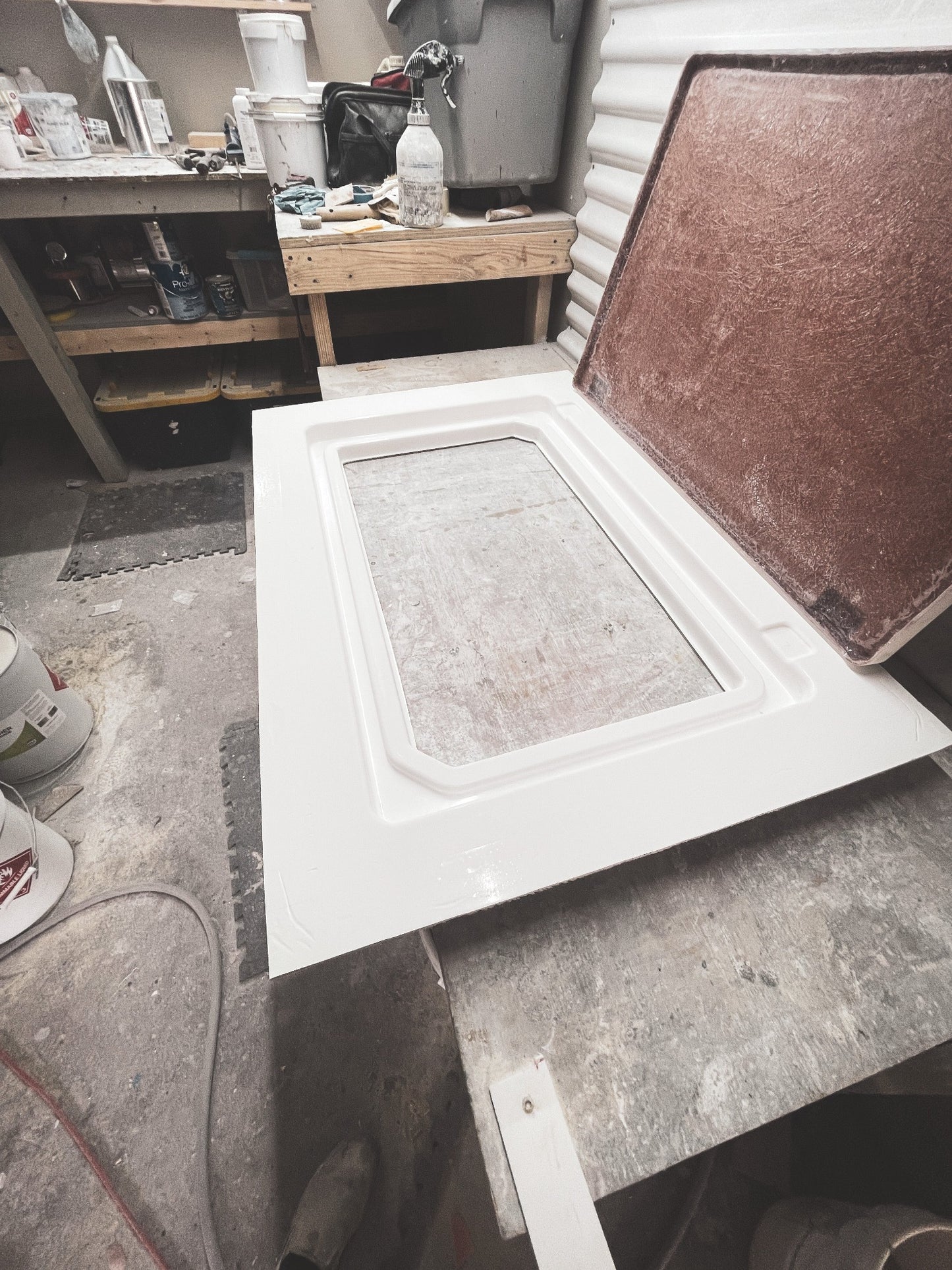 custom made fiberglass boat hatch