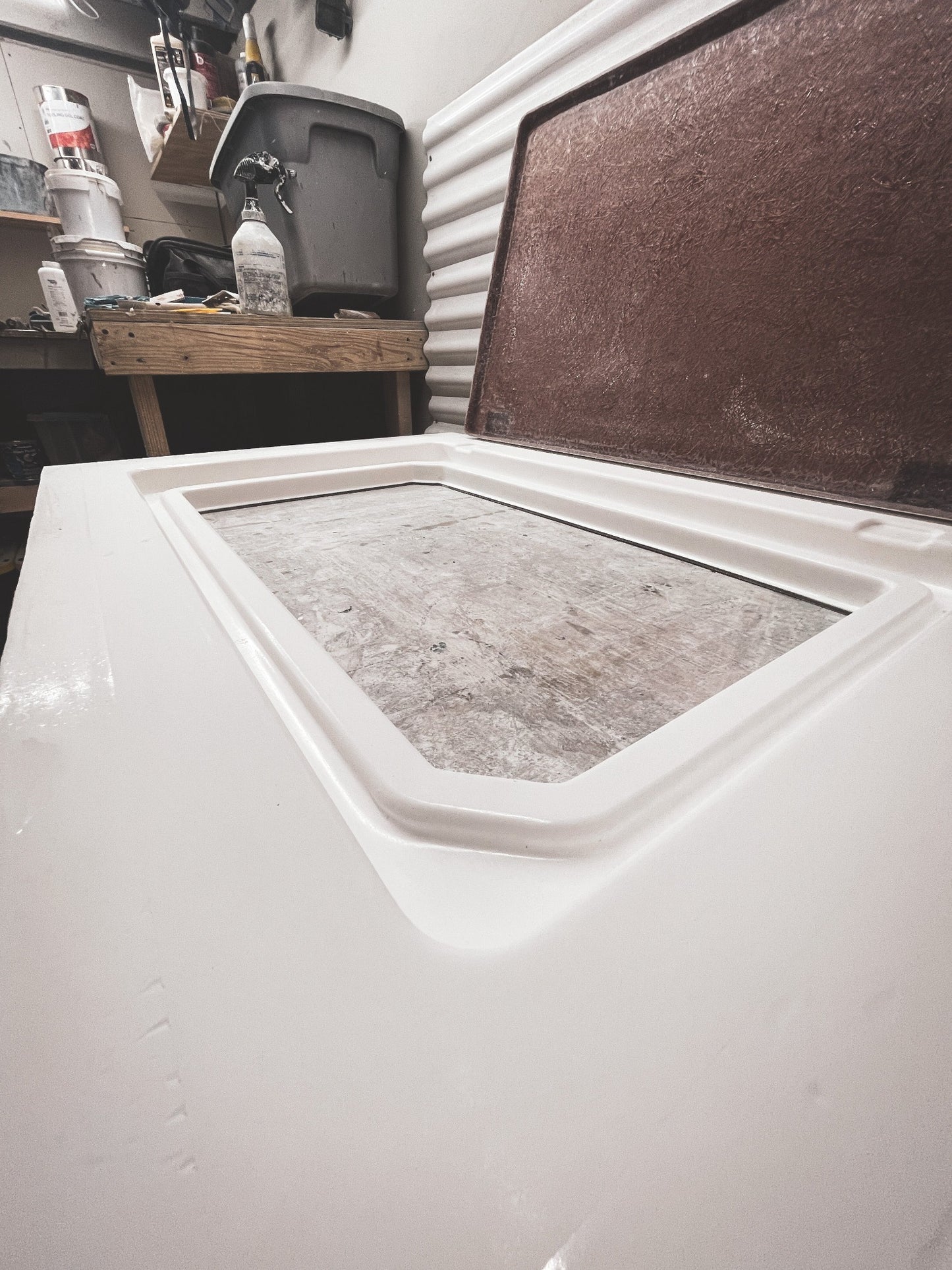 boat restoration fiberglass deck hatches