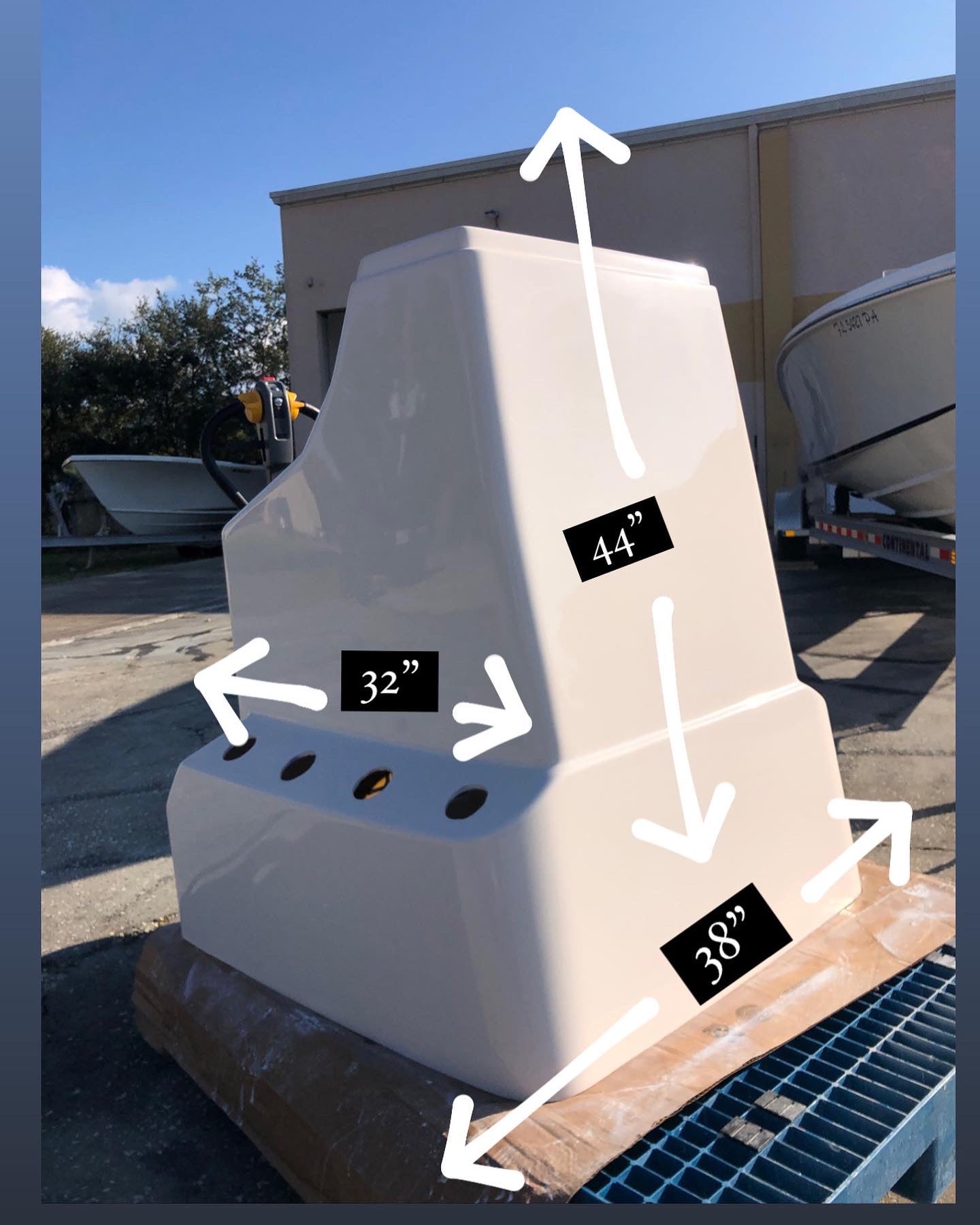 Bay Hopper Fiberglass Boat Console Bay Boats & Center Consoles – Boat ...