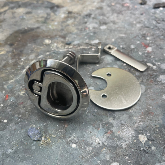 Gemlux 2" round stainless compression latch
